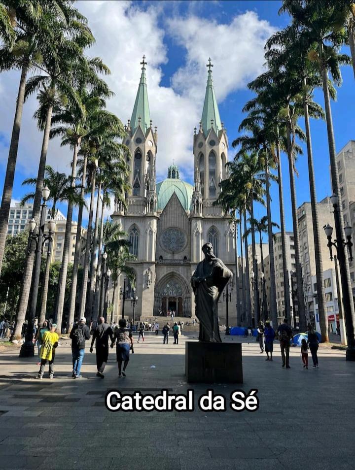 Studio No Centro De Sao Paulo, A 3 Minutos Do Metro, Com Garagem Gratis Aparthotel ภายนอก รูปภาพ